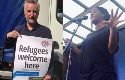 Billy Bragg and Ava Vidal