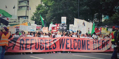 Refugee banner