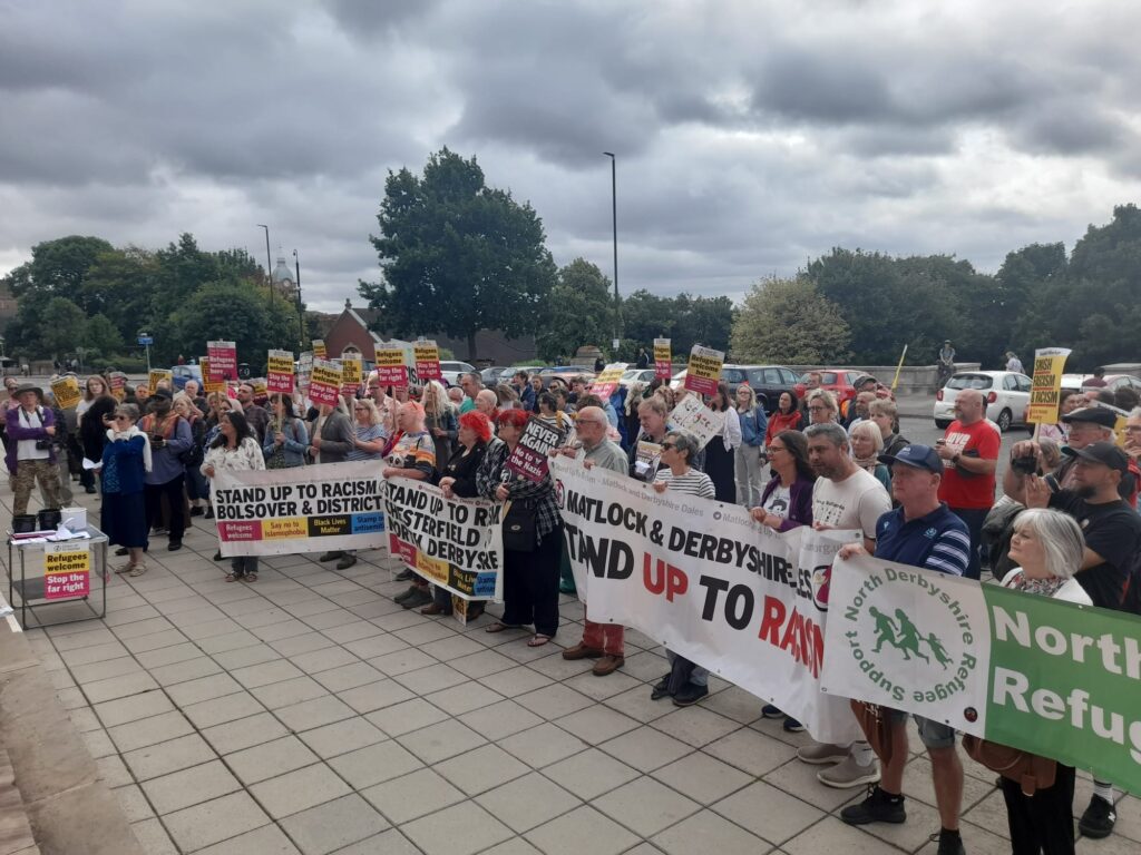 200 in Chesterfield sutr demo 10th august