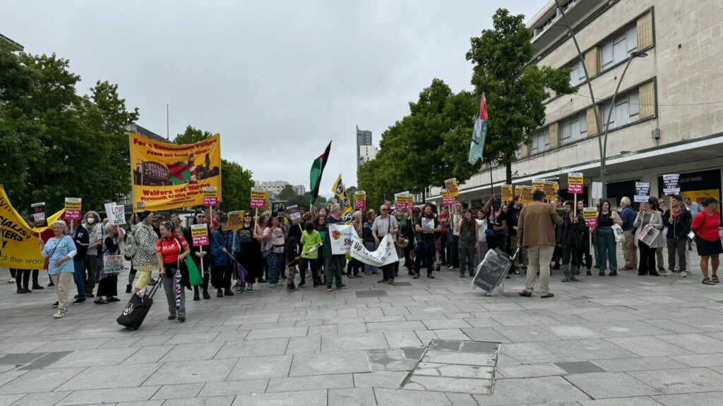 200 in Plymouth - lovely rally and march.