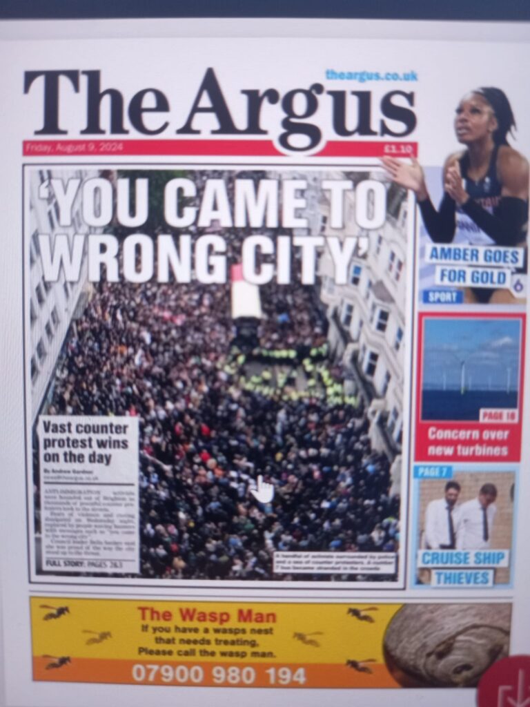 Brighton SUTR in the The Argus local newspaper