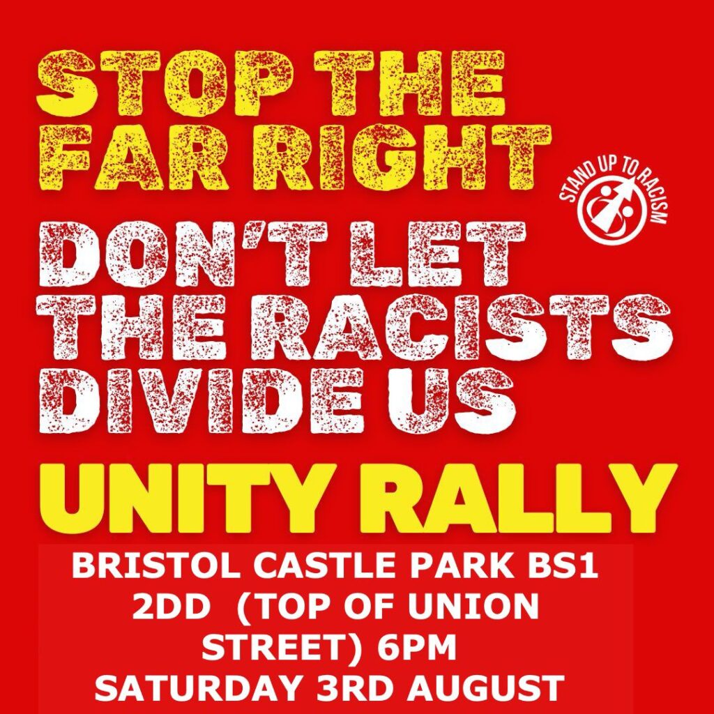 Bristol unity rally against the far right – Bristol Castle Park BS1 2DD