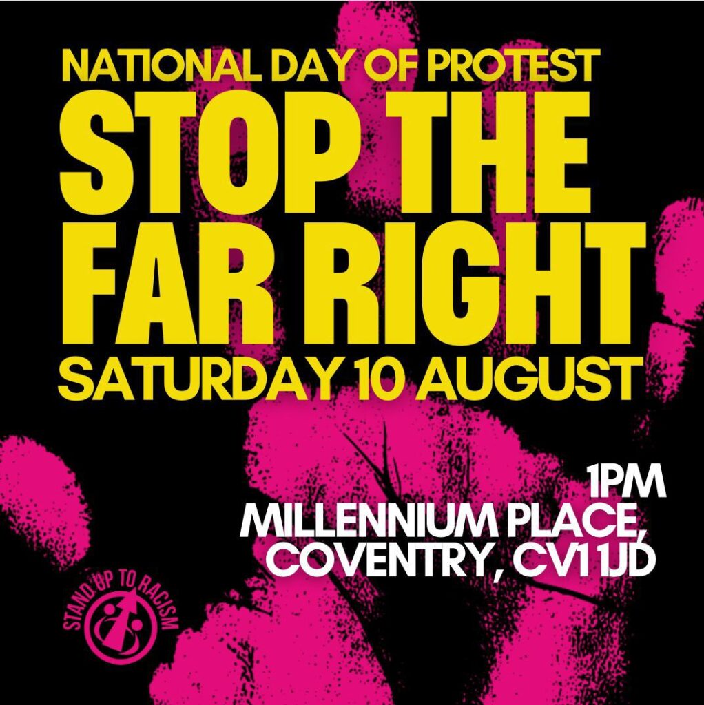 coventry nation day of protest new venue