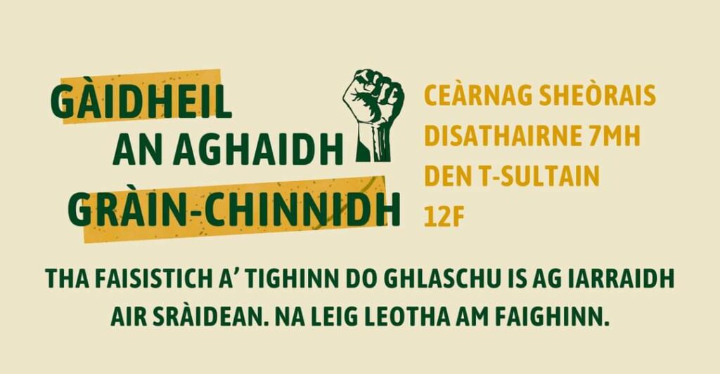luchd na Gidhlig an aghaidh nan Nadsaidhean