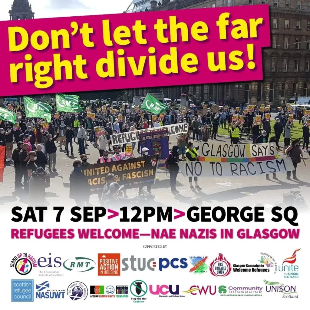 glasgow demo latest 7th sept