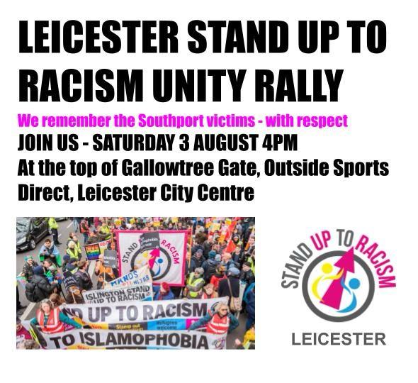 Leicester unity rally against the far right