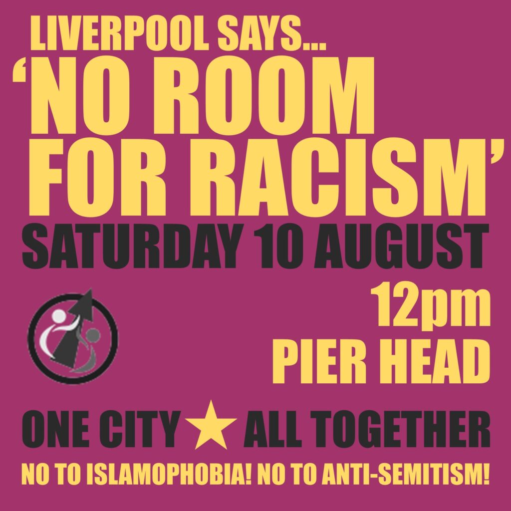  liverpool national day of protest - no room for racism