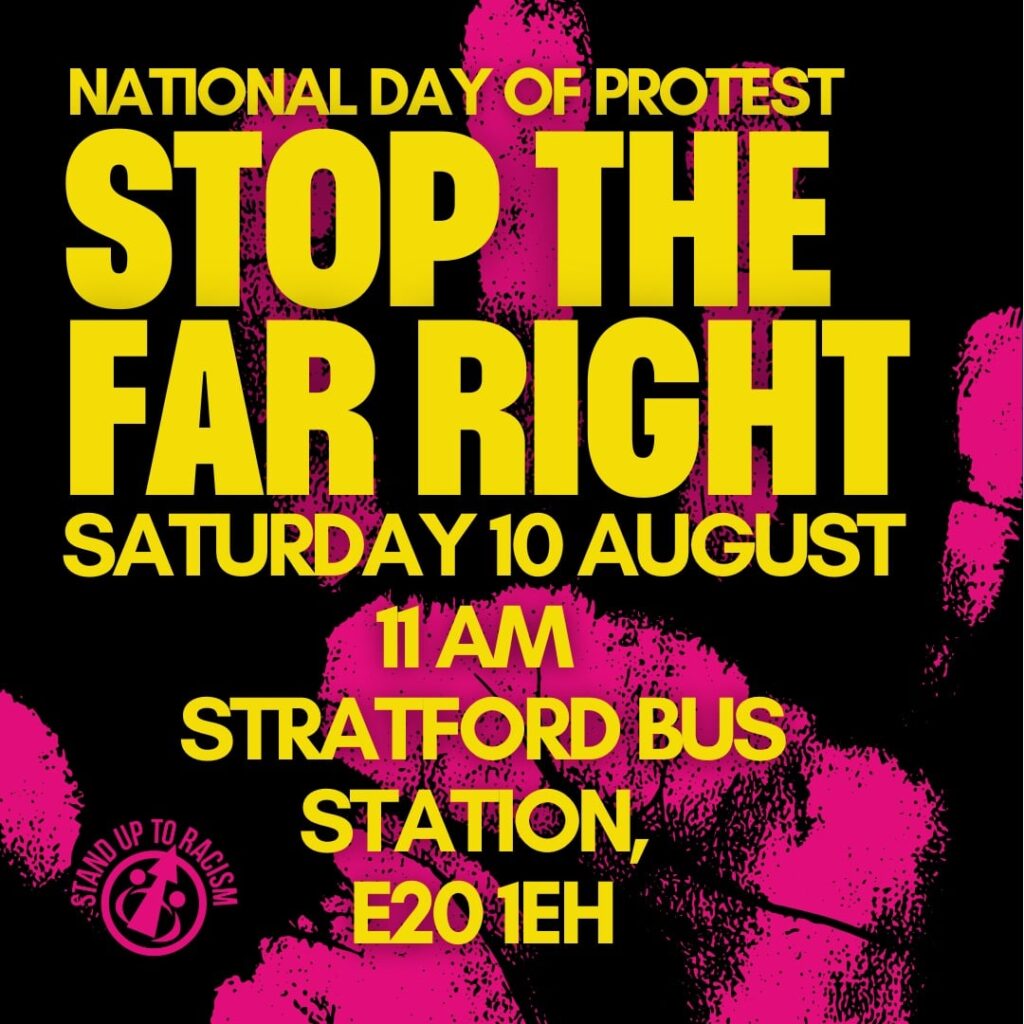 stratford national day of protest – stop the far right