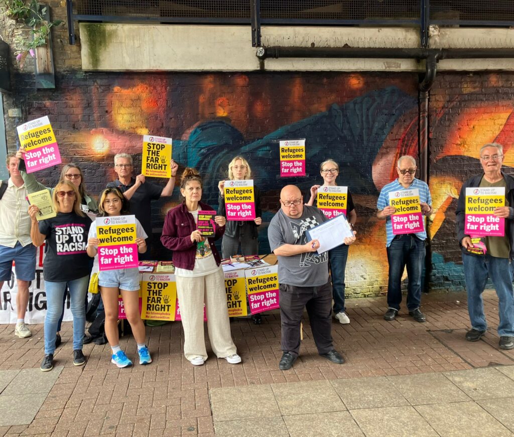 Southend sutr campaign stall for 26th oct mobilisation