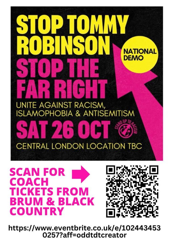 birmingham and black country sutr coaches for oct 26th