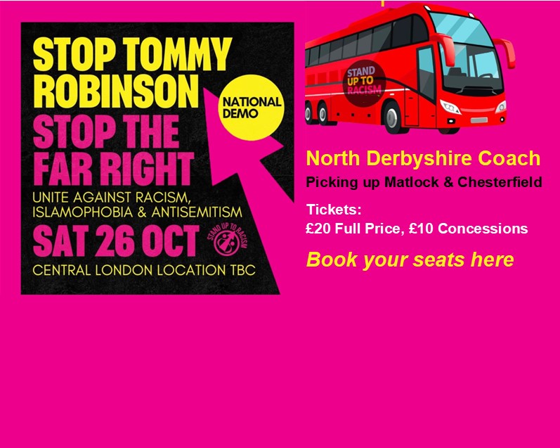 chesterfield and north derbyshire sutr coaches for oct 26th