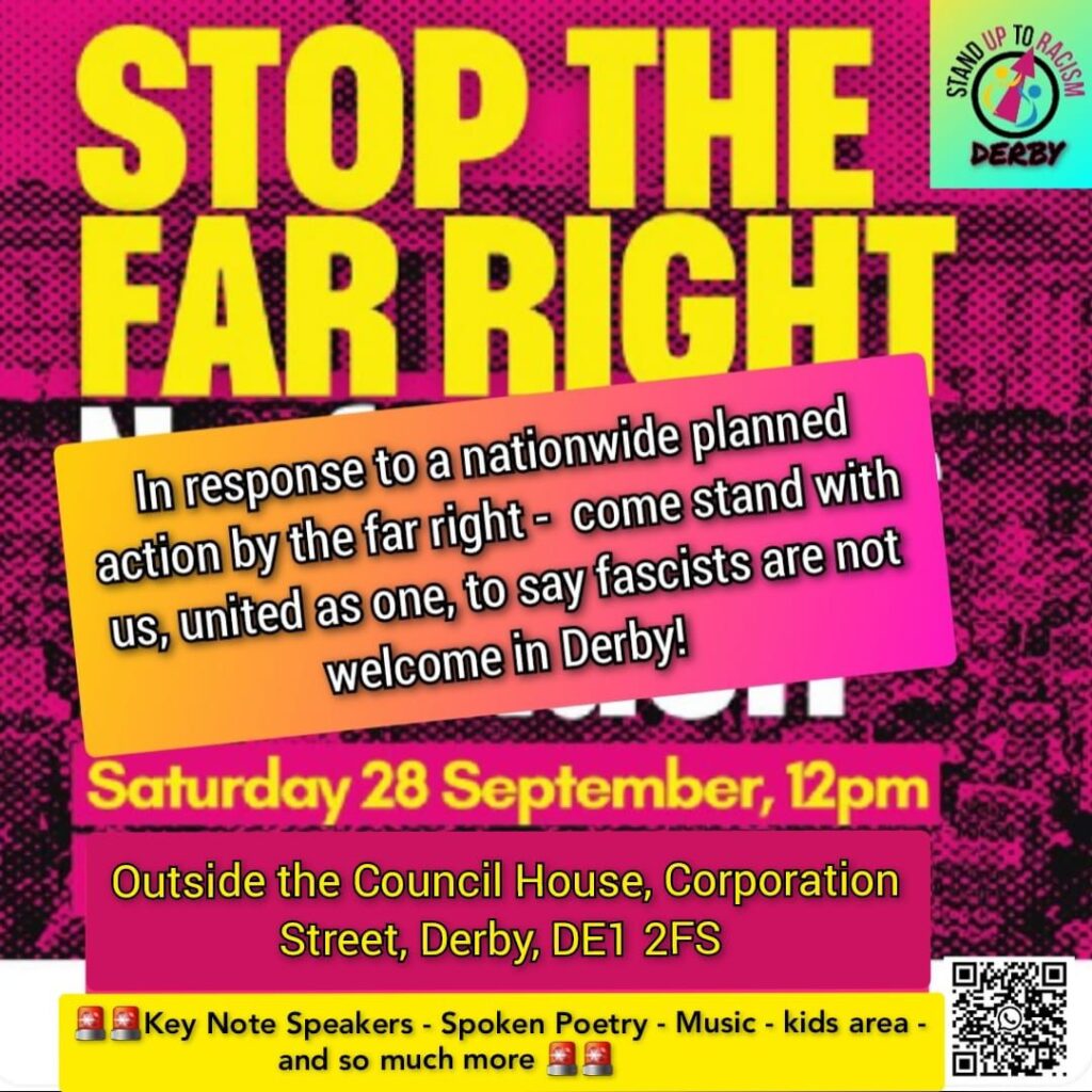 derby sutr stop the far right protest 28 sept