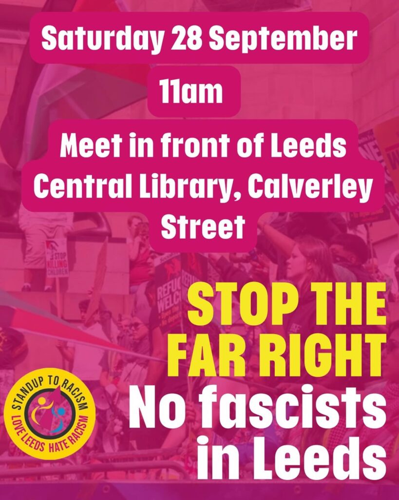 leeds sutr stop the far right counter protest 28th sept