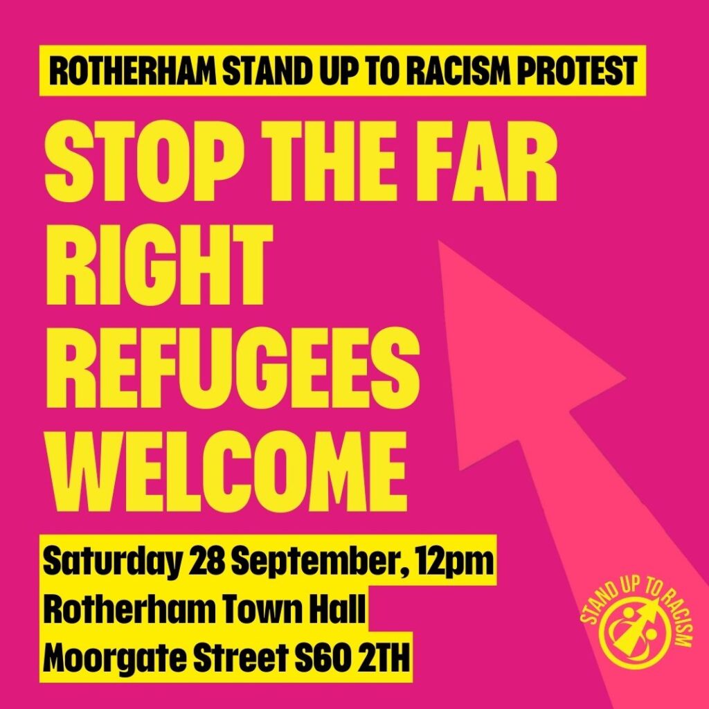 rotherham sutr counter protest 28th sept