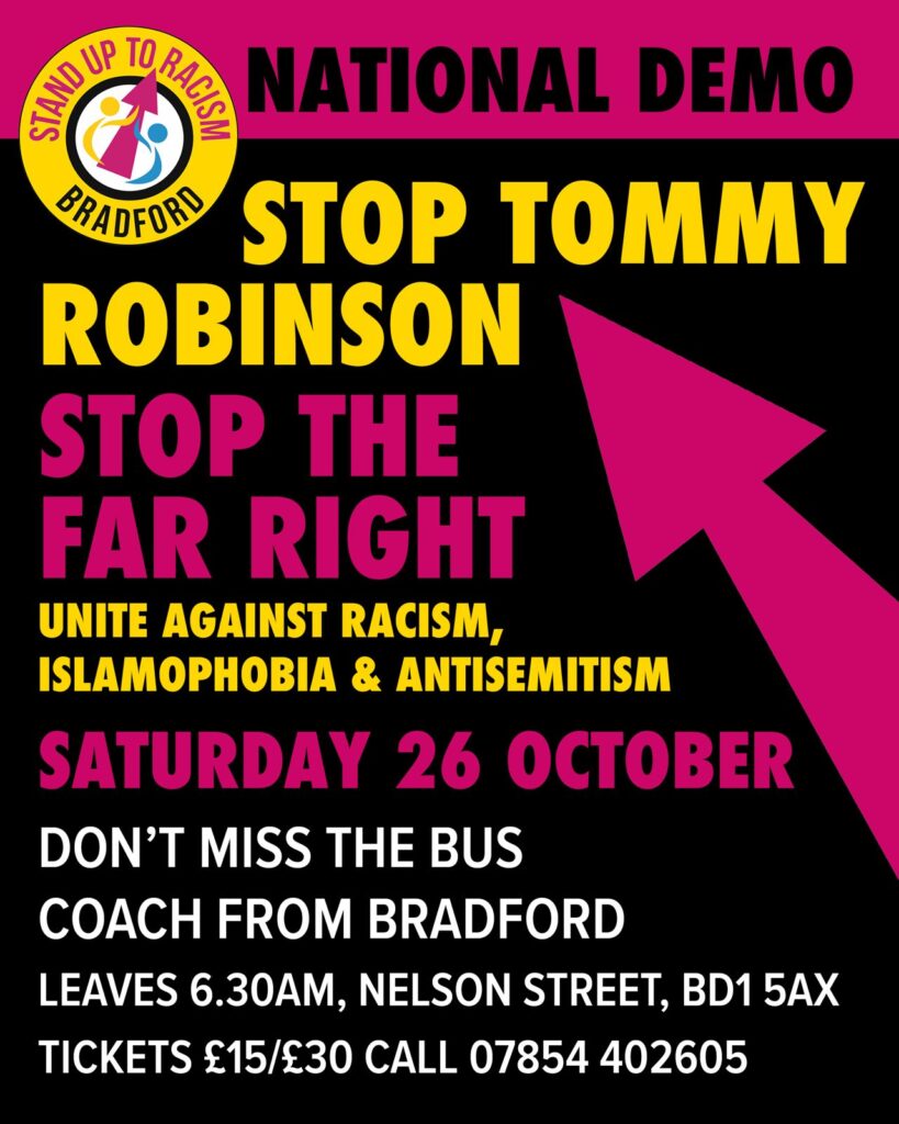 bradford sutr 26th oct coach