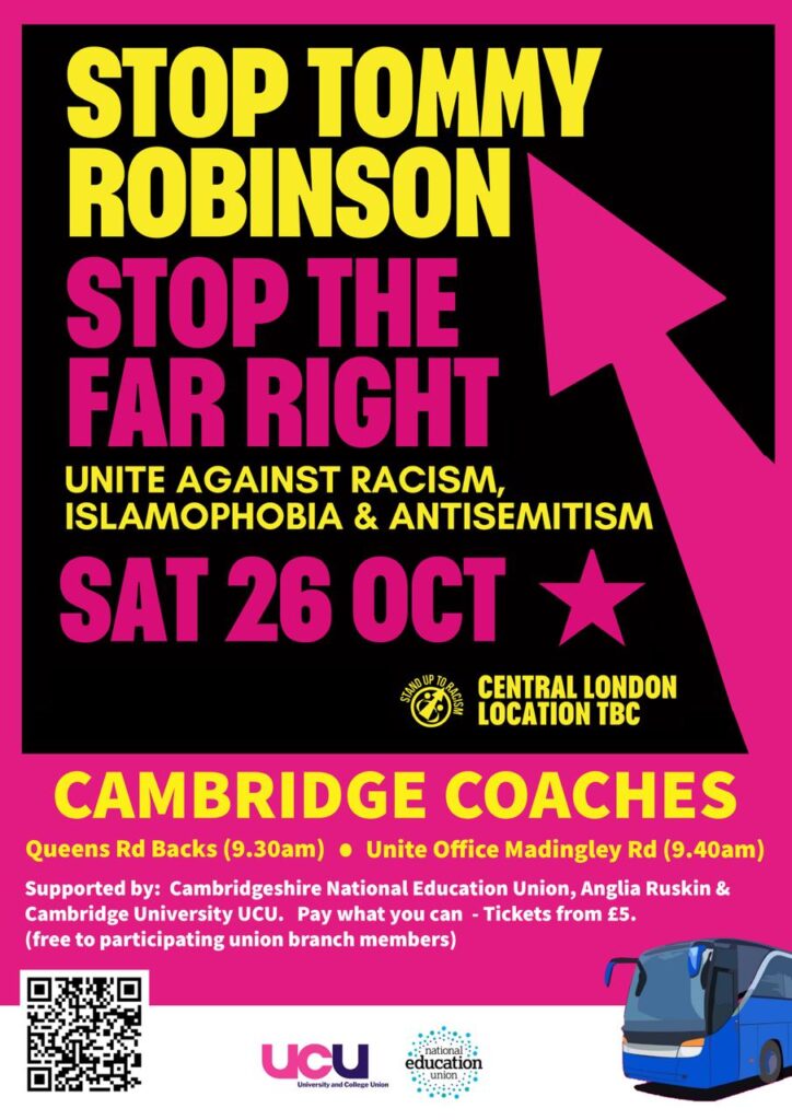 cambridge coach for 26th oct