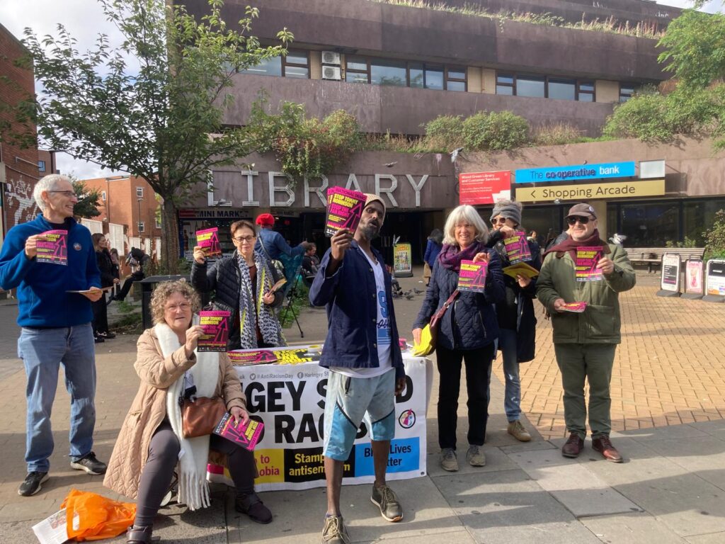 haringey sutr - Successful stall at Wood Green today. Lots of leaflets taken, with some people taking leaflets to share with their friends.