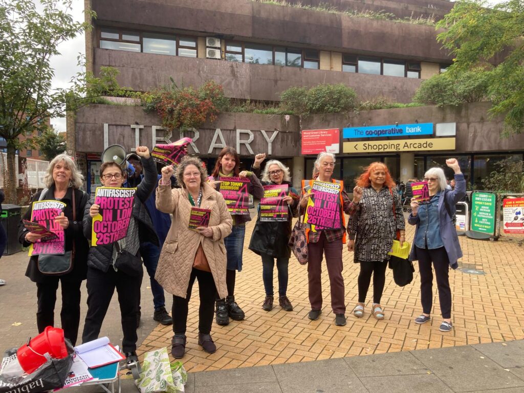 haringey sutr leafleting on saturday 19th oct