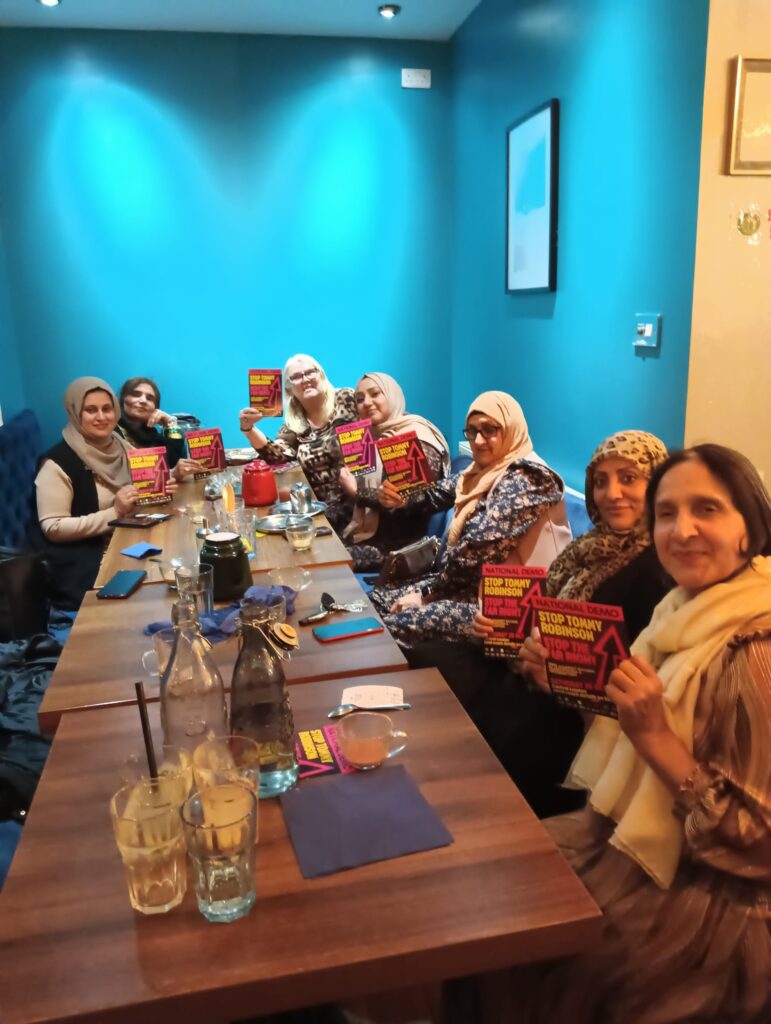heeley asian women's group say no to tommy robinson