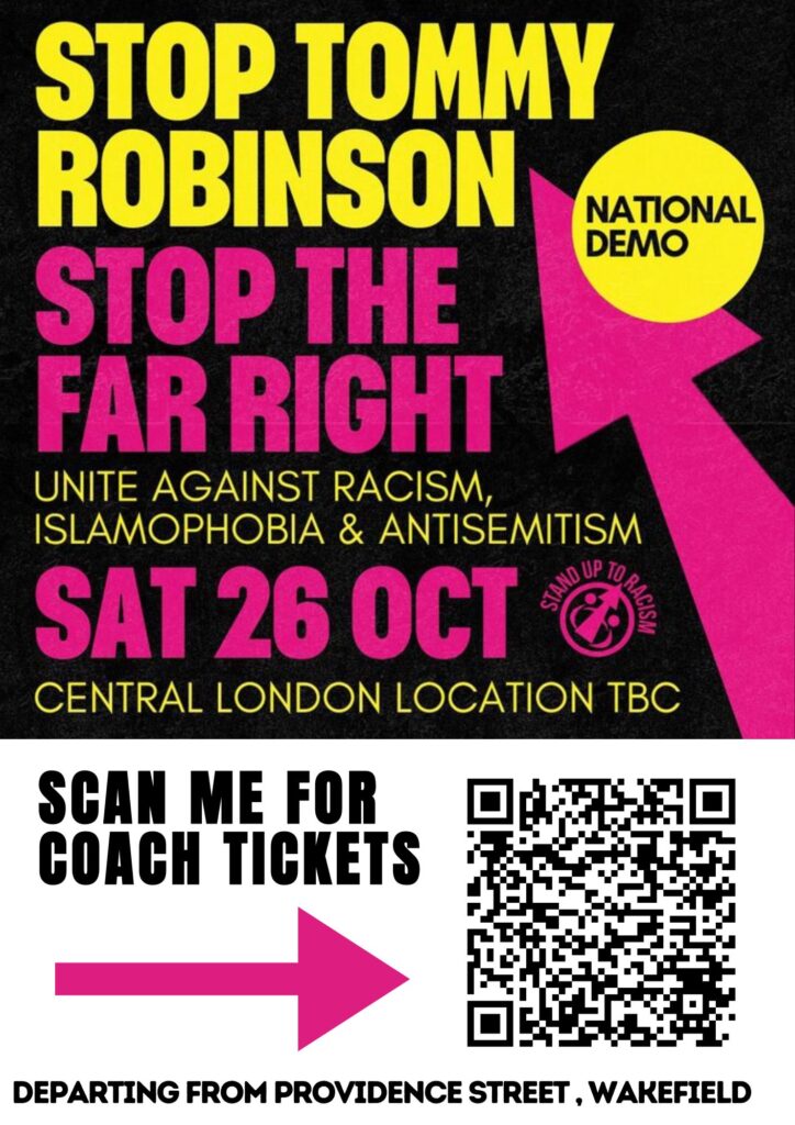 wakefield sutr 26th oct demo coach