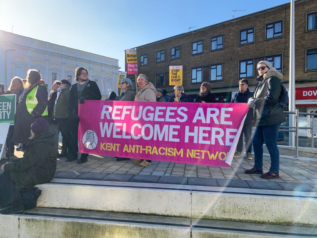 dover counter protest against far right 