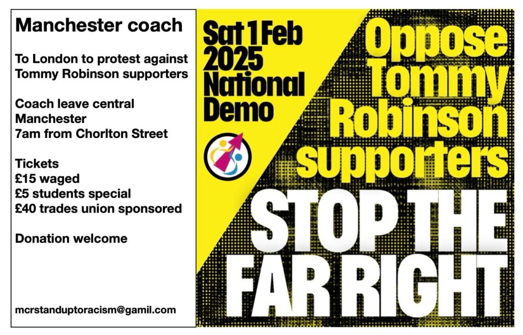 manchester 1st feb coach