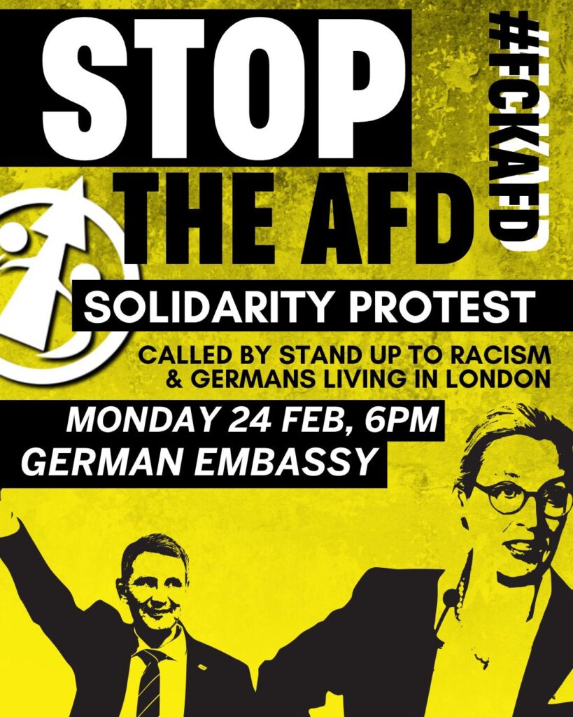 stop the afd solidarity protest 24 feb german embassy