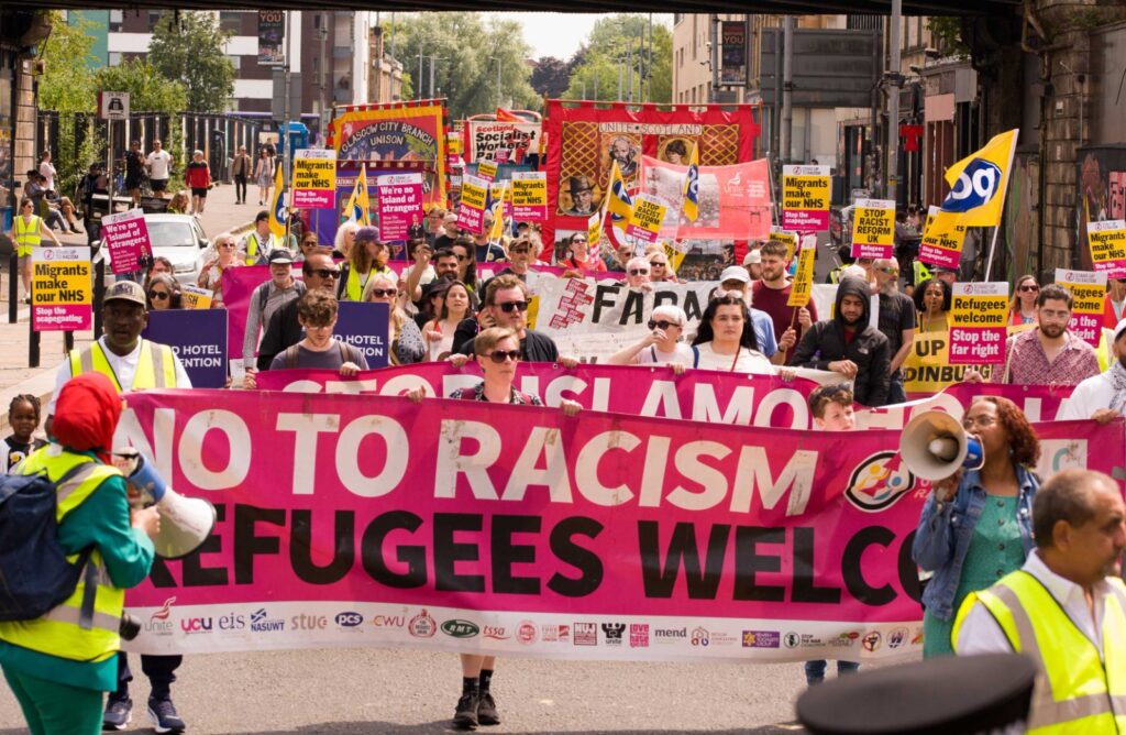 scotland stand up to racism demo 21 june