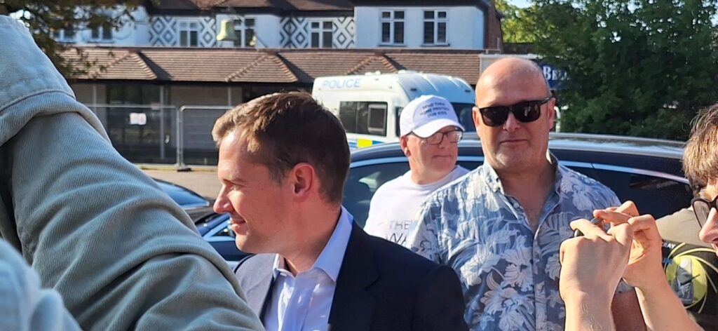 Robert Jenrick pictured with Eddy Butler, former member of Nazi terror group Combat 18