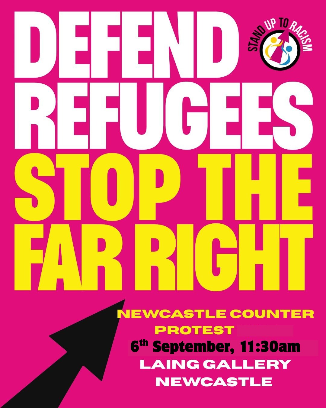 newcastle defend refugees sat 6th sept