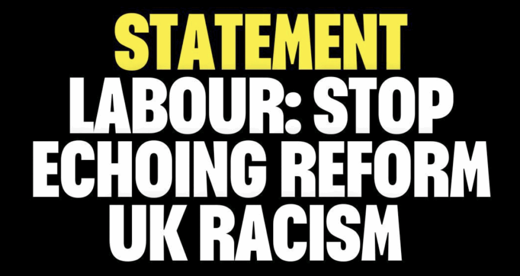 sutr statement on labour anti-migrant racism